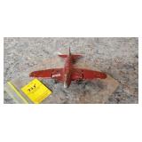 Vintage Hubley Fighter  Plane w/Folding Wings,