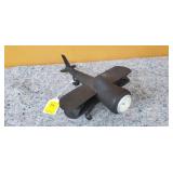 Metal Airplane Clock Measures 12 inches