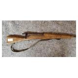 Vintage Toy Wood & Metal Rifle - Works