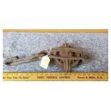 Large Cast Iron Pulley with Hook