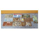 Lot of License Plates: 68, 63, 49, 60, 70, 90,