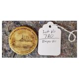 July 4, 1904 Pin Back Commemorating the USS