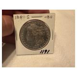 1881 S Morgan Dollar
