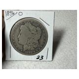1896 O Morgan Dollar