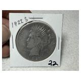 1922 S Peace Dollar
