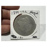 1890-CC Morgan Dollar