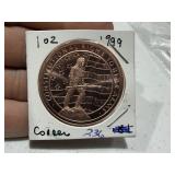 1 oz. Copper Round
