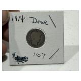 1914 Barber Dime