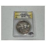 1987-S American Silver Eagle MS-78 Toned