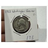 1953-D Washington Quarter