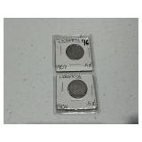 1904 & 1907 Liverty Nickels