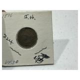 1896 Indian Head Penny-VF