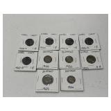 5 Buffaol & 5 Steel Cents