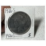 1926 S Peace Dollar