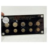 California Gold Token Set - UNC - 10 Coins