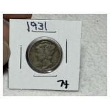 1931 Mercury Dime