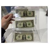 Three 2017 STAR $1 Bills (2-UNC)