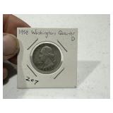 1958-D Washington Quarter