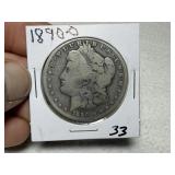 1890 O Morgan Dollar