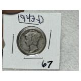 1943 D Mercury Dime
