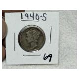 1940 S Mercury Dime