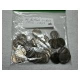 (40) Buffalo Nickels 1935-1937