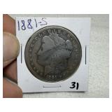 1881 S Morgan Dollar