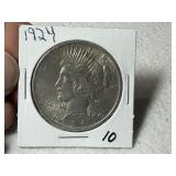 1924 Peace Dollar