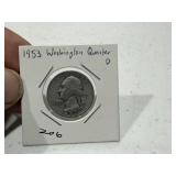 1953-D Washington Quarter