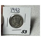 1943 Mercury Dime