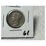 1942 Mercury Dime