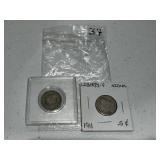 1907 & 1911 Liverty Nickel