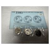 1980 Susan B Anthony Dollar Set