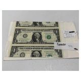 Mis-Cut $1 Bill