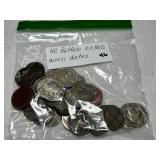 (40) Buffalo Nickels--Worn Dates