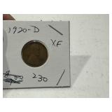 1920-D Lincoln Penny - XF