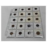 20- Indian Head Pennies - 1880 to 1898