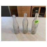 Vintage Embossed Pop Bottles--Dr. Pepper, Pop-Lure