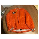 Vintage Brookings Fire Dept Orange Jacket Size 42