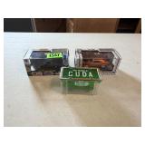 3 Cuda Collector Toy Cars
