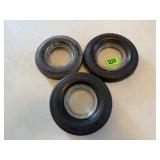 3 Vintage Tire Ash Trays