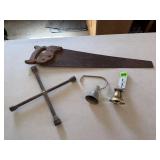 Saw, Tire Wrench& 2 Door Mount Bells