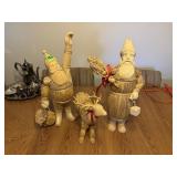 Straw Art Santas & Reindeer