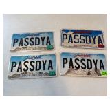 4 South Dakota License Plates