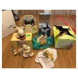 Assorted Easter Bunny Family Decor Figurines.Items