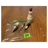Vintage Sparkplug Key Chains