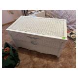 White Wicker Trunk