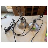 2 Heat Lamps with Clamps