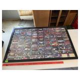 Framed Corvette Collector Cards 1953-1996