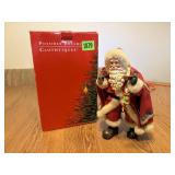 Possible Dreams Clothtiques Santa w/Candle